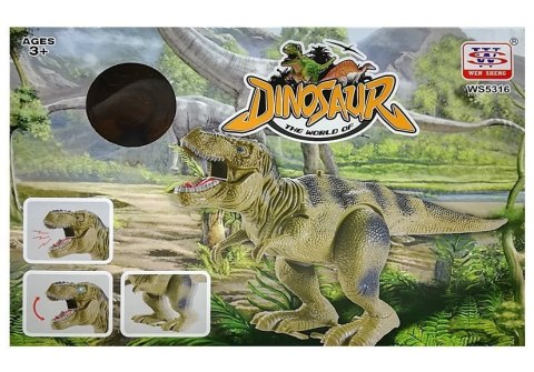 Dinozaur Tyranozaur Rex Na Baterie Brązowy Dinozaur Tyranozaur Rex Na Baterie Brązowy