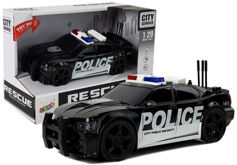 Auto Policja z Naciągiem, Światłami i Dźwiękami 1:20 Auto Policja z Naciągiem, Światłami i Dźwiękami 1:20
