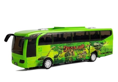 Autobus Park Jurajski Dinozaury Zielony z Naciągiem Dźwięk Światła Autobus Park Jurajski Dinozaury Zielony z Naciągiem Dźwięk Światła