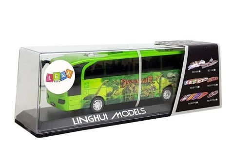 Autobus Park Jurajski Dinozaury Zielony z Naciągiem Dźwięk Światła Autobus Park Jurajski Dinozaury Zielony z Naciągiem Dźwięk Światła