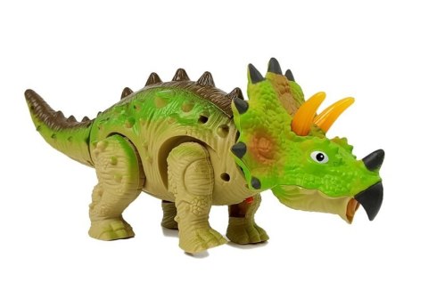 Dinozaur na Baterie Triceratops Zielony Dinozaur na Baterie Triceratops Zielony