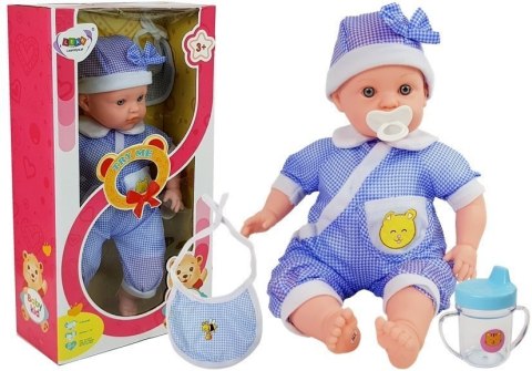 Lalka Bobas 45 cm Niebieskie Ubranie Lalka Bobas 45 cm Niebieskie Ubranie