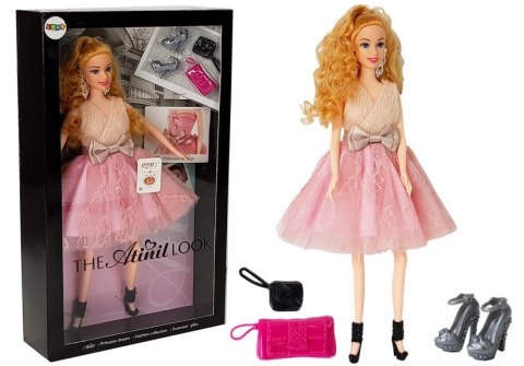 Lalka Modelka Jasnowłosa 28 cm Torebka Szpilki Lalka Modelka Jasnowłosa 28 cm Torebka Szpilki