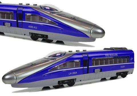 Pociąg Pendolino z Naciągiem Niebieski z Dźwiękiem i Światłami Pociąg Pendolino z Naciągiem Niebieski z Dźwiękiem i Światłami