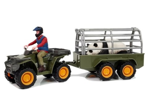 Quad z Przyczepką Transporter Figurki Panda Quad z Przyczepką Transporter Figurki Panda