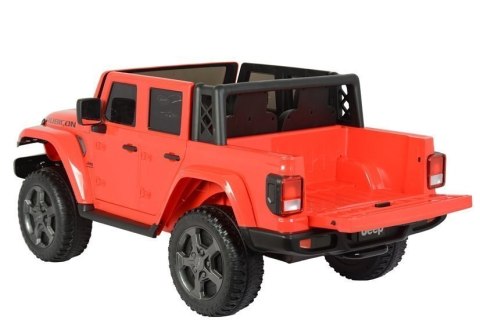 Samochód na akumulator Jeep Rubicon 6768R czerwony Samochód na akumulator Jeep Rubicon 6768R czerwony