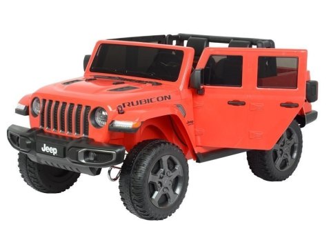 Samochód na akumulator Jeep Rubicon 6768R czerwony Samochód na akumulator Jeep Rubicon 6768R czerwony