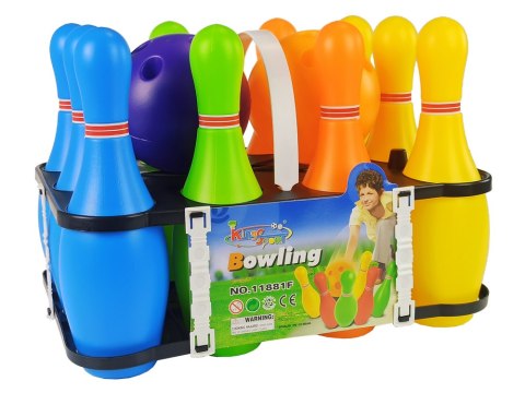 Kolorowy Zestaw Gry w Kręgle 10 szt Kula 26 cm Kolorowy Zestaw Gry w Kręgle 10 szt Kula 26 cm
