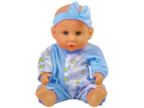 Lalka Bobas Niebieska Nocnik Siusia Pije Kokardka 24 cm Lalka Bobas Niebieska Nocnik Siusia Pije Kokardka 24 cm