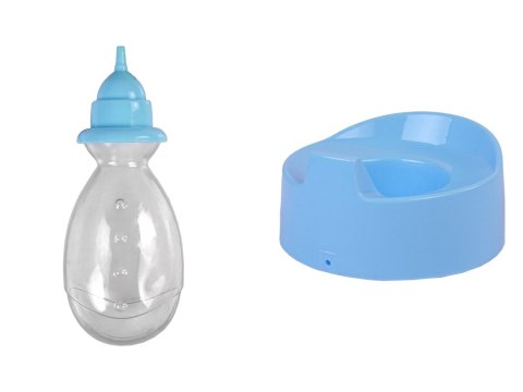 Lalka Bobas Niebieska Nocnik Siusia Pije Kokardka 24 cm Lalka Bobas Niebieska Nocnik Siusia Pije Kokardka 24 cm