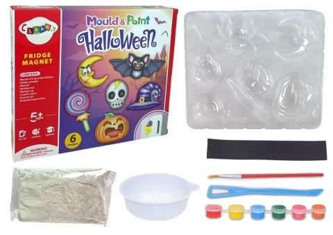 Zestaw DIY Halloween Magnesy Odlewy Gipsowe Dynia Zestaw DIY Halloween Magnesy Odlewy Gipsowe Dynia