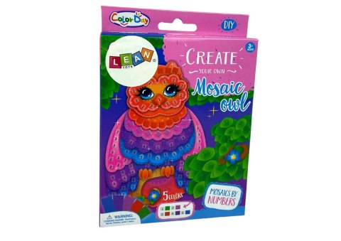 Zestaw DIY Kolorowa Mozaika Wyklejanka Sowa Zestaw DIY Kolorowa Mozaika Wyklejanka Sowa
