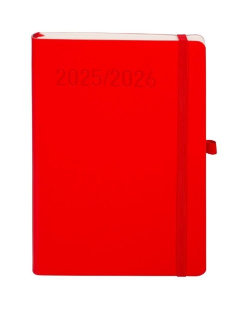 Kalendarz 2025/2026 A5 18 miesięczny TNS czerwony