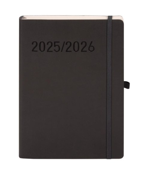 Kalendarz 2025/2026 B5 18 miesięczny TNS grafitowy