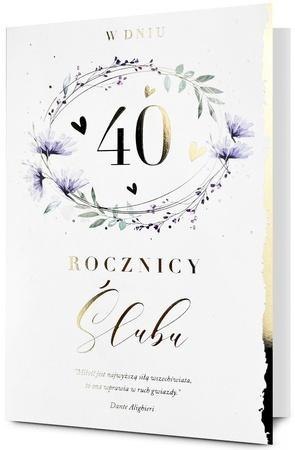 Karnet B6 Urodziny 40