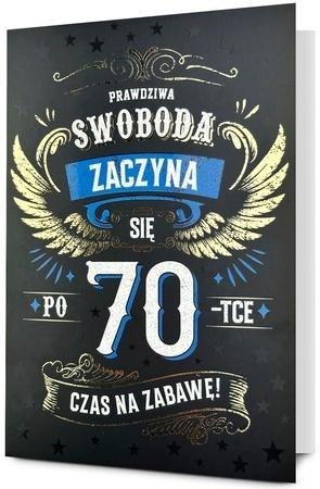 Karnet B6 Urodziny 70