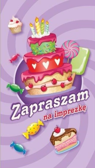 Zaproszenie Urodziny dziecięce (10szt)