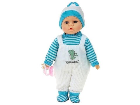 Lalka bobas ze smoczkiem mówi po polsku 35cm