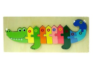 Puzzle drewniane Krokodyl