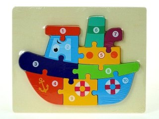 Puzzle drewniane Łódka