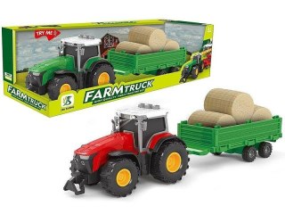 Traktor z przyczepą światło dźwięk napęd MIX