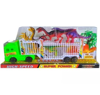 Ciężarówka z dinozaurami