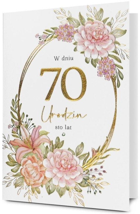 Karnet Urodziny 70