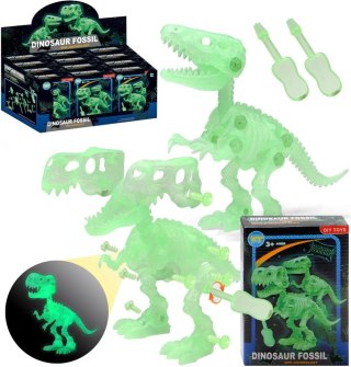 Szkielet dinozaura rozkręcany świecący