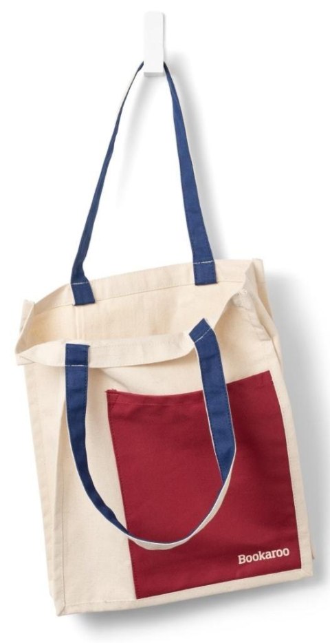 Bookaroo Torba bawełniana Dark Red&Navy Bookaroo Torba bawełniana Dark Red&Navy