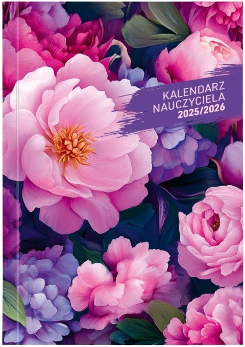 Kalendarz nauczyciela 2025/2026 B6 tyg. PCV Kwiaty
