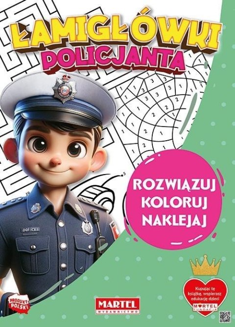 Łamigłówki policjanta z naklejkami Łamigłówki policjanta z naklejkami