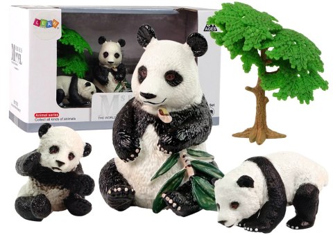Figurka Zwierzęta Zestaw Panda Jedząca z Małymi Figurka Zwierzęta Zestaw Panda Jedząca z Małymi