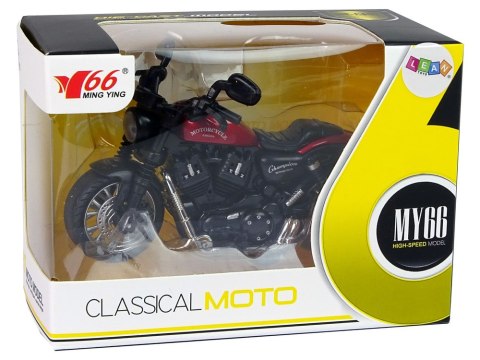 Motocykl Champion Czerwony 1:14 Napęd Pull-Back Dźwięk Światła Motocykl Champion Czerwony 1:14 Napęd Pull-Back Dźwięk Światła