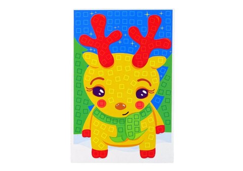 Zestaw DIY Kolorowa Mozaika Święta Wyklejanka Renifer Zestaw DIY Kolorowa Mozaika Święta Wyklejanka Renifer
