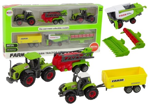 Zestaw Maszyn Rolniczych Pojazdów Farmerskich 6 sztuk Traktor Zestaw Maszyn Rolniczych Pojazdów Farmerskich 6 sztuk Traktor