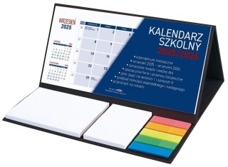 Kalendarz 2025/26 szkolny z notesem czarny