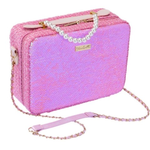 Girabrilla maxi walizka Make up ciemny róż