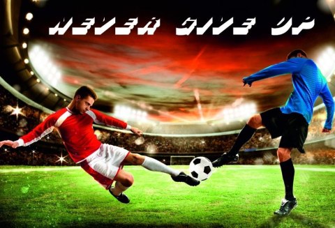 Mata mała dwustronna z nadrukiem piłka