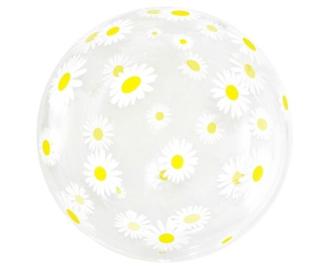 Balon Aqua kryształowy stokrotki 51cm Balon Aqua kryształowy stokrotki 51cm