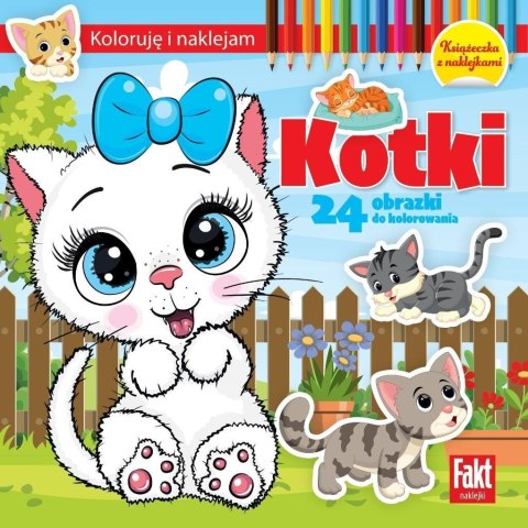 Koloruję i naklejam. Kotki