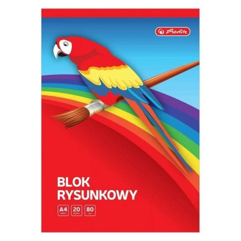 Blok rysunkowy A4/20K biały 80g (20szt) HERLITZ Blok rysunkowy A4/20K biały 80g (20szt) HERLITZ