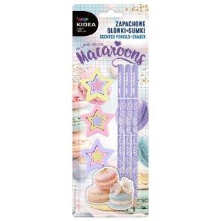 Ołówki zapachowe +gumki makaroniki KIDEA