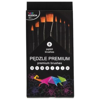 Pędzle premium 8szt KIDEA