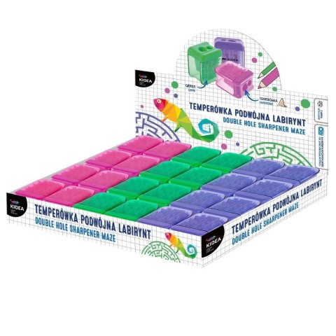 Temperówka podwójna labirynt (24szt) KIDEA