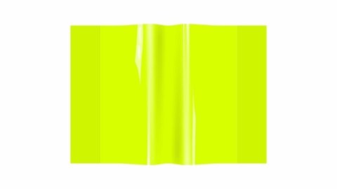 Okładka zeszytowa A5 PVC neon żółty (10szt)