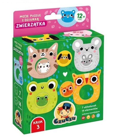 CzuCzu Moje puzzle z dziurką Zwierzątka CzuCzu Moje puzzle z dziurką Zwierzątka