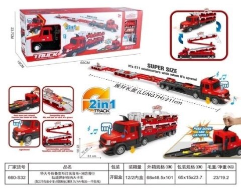 Straż pożarna+tor samochodowy z wyrzutnią