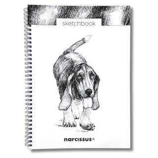 Szkicownik A4/50K na spirali z perforacją - Pies