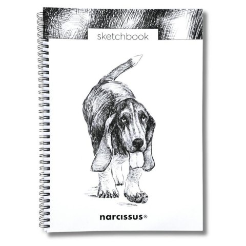 Szkicownik A4/50K na spirali z perforacją - Pies