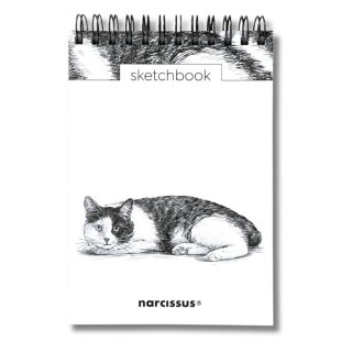 Szkicownik A6/60K na spirali - Kot